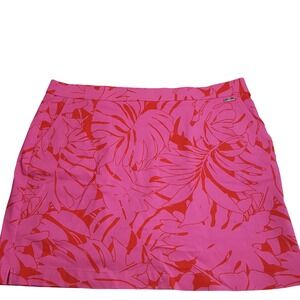 Rafaella Skort Pink Red Floral Golf Skort XXL 0258